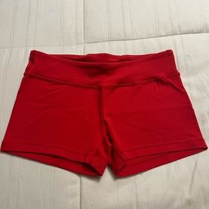 Red Ivivva soandex shorts - size 12